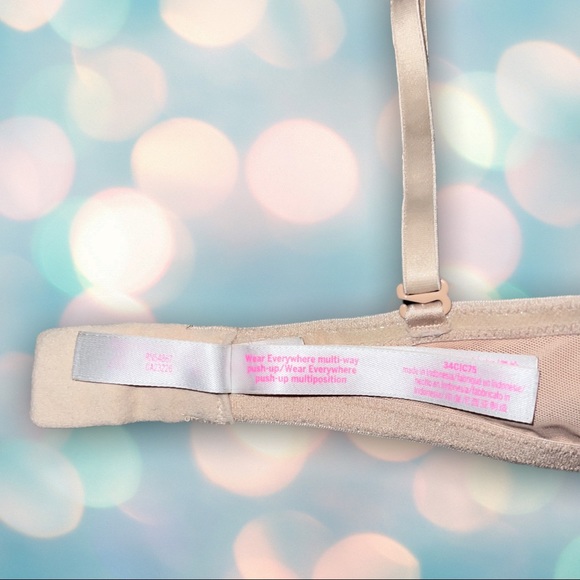 Victoria’s Secret PINK Women’s Wear Everywhere Multiway Push-Up Bra Size 34C - Picture 3 of 3